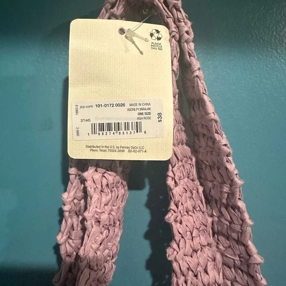 a.n.a Pink Open Weave Tote Bag - Picture 3 of 3